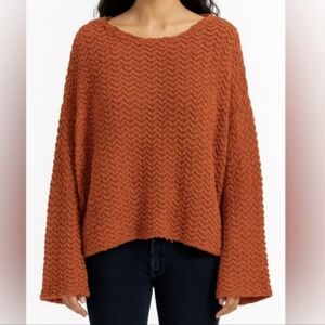 Free People Burnt Orange Sweater